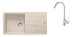 Franke Conjuntos De Cocina - Conjunto G174, Fregadero De Fragranite BFG 611 Y Grifo FP 9000.082 Sahara/sahara 114.0619.596