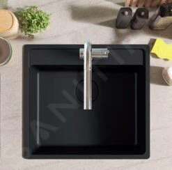 Franke Maris - Fregadero De Fragranite MRG 610-54 FTL, 590x500 Mm, Negro Mate 114.0661.453 -Franke a8f575cd63367dc6393179fa