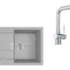 Franke Conjuntos De Cocina - Conjunto T81, Fregadero De Tectonite S2D 611-78 Y Grifo SAMOA, Gris/cromo 143.0618.712 -Franke acb022fc0bf2baef3a12b62d