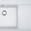 Franke Mythos - Fregadero De Fragranite MTG 611/2, 1000x515 Mm, Blanco Hielo 114.0150.003