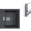 Franke Conjuntos De Cocina - Conjunto T83, Fregadero De Tectonite S2D 611-78 Y Grifo FN 0642.031 ECO, Negro/cromo 143.0618.721 -Franke b7af667bf002f6a1f3f6de94