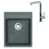 Franke Conjuntos De Cocina - Conjunto G243, Fregadero De Fragranite MRG 610-37 RTL Y Grifo FN 7394.031, Roca Gris/cromo 114.0675.653 -Franke bd6bb8f817c656847bca96d9