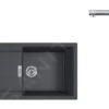 Franke Conjuntos De Cocina - Conjunto T77, Fregadero De Tectonite S2D 611-100 Y Grifo FP 0147.031, Negro/cromo 143.0616.932 -Franke becebd23c60fd93f33bae414
