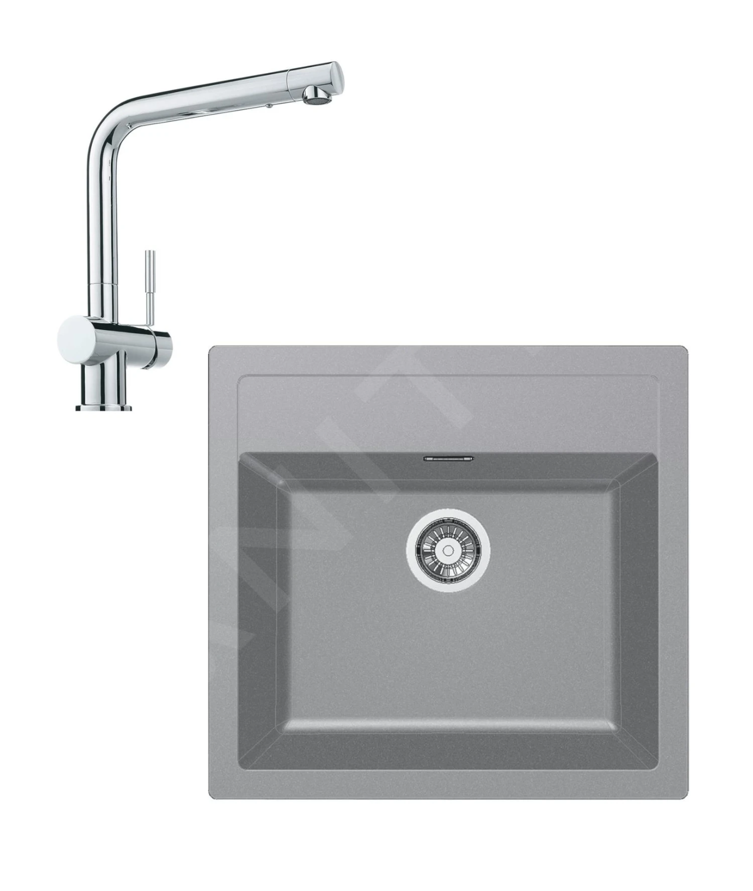 Franke Conjuntos De Cocina - Conjunto De Cocina T13, Fregadero De Tectonite SID 610 Y Grifo Samoa, Gris/cromo 143.0650.597 3 Franke Conjuntos De Cocina - Conjunto De Cocina T13, Fregadero De Tectonite SID 610 Y Grifo Samoa, Gris/cromo 143.0650.597