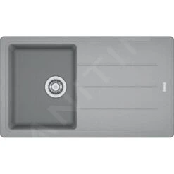 Franke Basis - Fregadero De Fragranite BFG 611-86, 860x500 Mm, Piedra Gris 114.0494.919