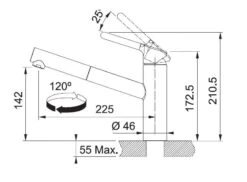 Franke Orbit - Grifo De Fregadero FC 3149.031, Con Salida Extraíble, Cromo 115.0623.149 -Franke ca886d7992e85e7923a29c8c