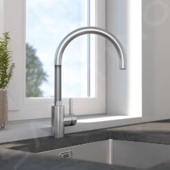 Franke Eos Neo - Grifo De Fregadero FC 0044.501, Acero Inoxidable 115.0590.044 -Franke d26b1ff1a6ee8cdf91230ff9