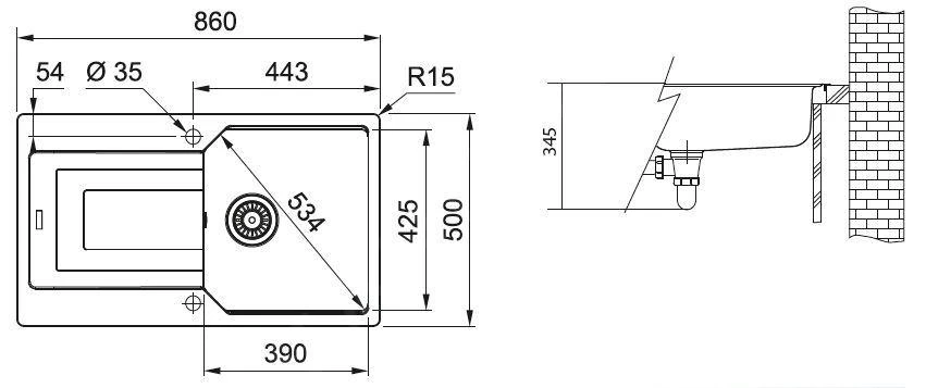 Franke Urban - Fregadero De Fragranita UBG 611-86, 860x500 Mm, Blanco Hielo 114.0582.825 4 Franke Urban - Fregadero De Fragranita UBG 611-86, 860x500 Mm, Blanco Hielo 114.0582.825 - Imagen 2