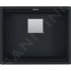 Franke Kubus 2 - Fregadero De Fragranite KNG 110-52, 560x460 Mm, Negro Mate 125.0670.898