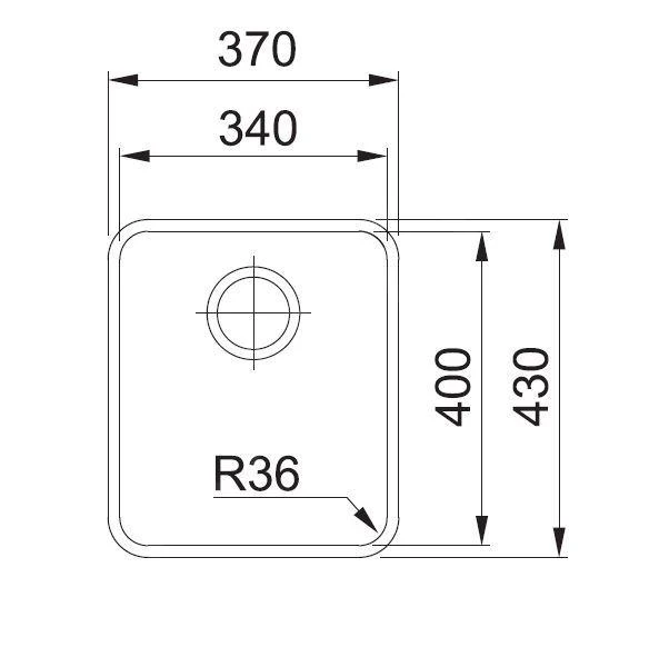 Franke Aton - Fregadero ANX 110-34, 370x430 Mm, Acero Inoxidable 122.0204.647 4 Franke Aton - Fregadero ANX 110-34, 370x430 Mm, Acero Inoxidable 122.0204.647 - Imagen 2