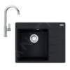 Franke Conjuntos De Cocina - Conjunto G214, Fregadero De Fragranite CNG 611-62 TL/2 Y Grifo FP 0408.031, ónix/cromo 114.0650.762 -Franke dc8f6f2fb4795671c62cdb9d