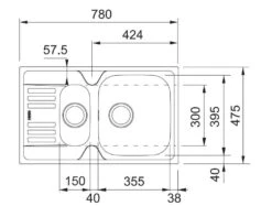 Franke Euroform - Fregadero De Acero Inoxidable EFN 651-78, 780x475 Mm 101.0250.587 6 Franke Euroform - Fregadero De Acero Inoxidable EFN 651-78, 780x475 Mm 101.0250.587 -Franke e1d1259a318b23aa04984843