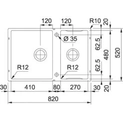 Franke Box Center - Fregadero BWX 120-41-27, 820x520 Mm, Acero Inoxidable 122.0579.553 7 Franke Box Center - Fregadero BWX 120-41-27, 820x520 Mm, Acero Inoxidable 122.0579.553 -Franke eeab5c39ce7fb30454284137