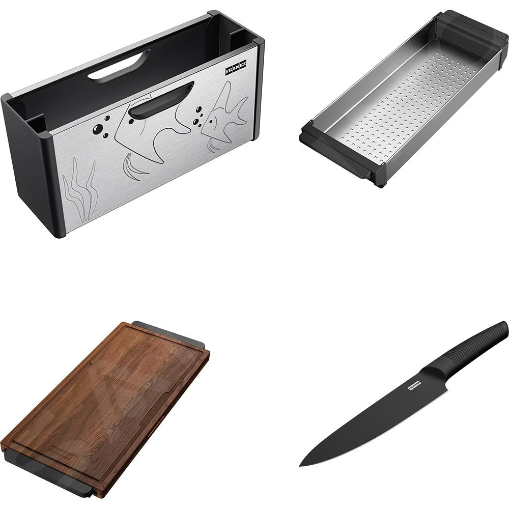 Franke Accesorios - Caja Con Accesorios Para Fregadero, Acero Inoxidable/plástico Negro 112.0619.946 5 Franke Accesorios - Caja Con Accesorios Para Fregadero, Acero Inoxidable/plástico Negro 112.0619.946 - Imagen 3