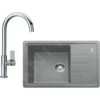 Franke Conjuntos De Cocina - Conjunto De Cocina G115, Fregadero De Fragranite BSG 611-62, Piedra Gris + Grifo FP 0408.031, Cromo 114.0440.670 -Franke f1611bcaa73aaa6c0c9b4c9c