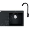 Franke Conjuntos De Cocina - Conjunto G235, Fregadero De Fragranite CNG 611-78 TL/7 Y Grifo FP 9000.071, ónix 114.0650.846 -Franke f571c09c044da96112c0748c