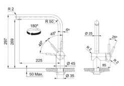 Franke Atlas Neo - Grifo De Fregadero FC 3834.502, Negro 115.0550.424 -Franke fbcab297b28e0452e5e412f8