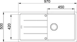 Franke Conjuntos De Cocina - Conjunto G138, Fregadero De Fragranite BFG 611 Y Grifo FC 9547.901, Negro Mate 114.0675.664 -Franke fdf42e4aa3c46b3a5eab588b 7