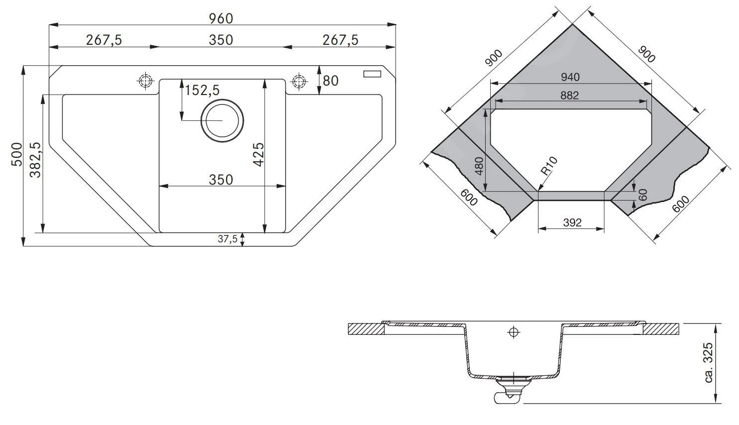 Franke Maris - Fregadero De Fragranite MRG 612 E, 960x500 Mm, Blanco Hielo 114.0250.568 4 Franke Maris - Fregadero De Fragranite MRG 612 E, 960x500 Mm, Blanco Hielo 114.0250.568 - Imagen 2